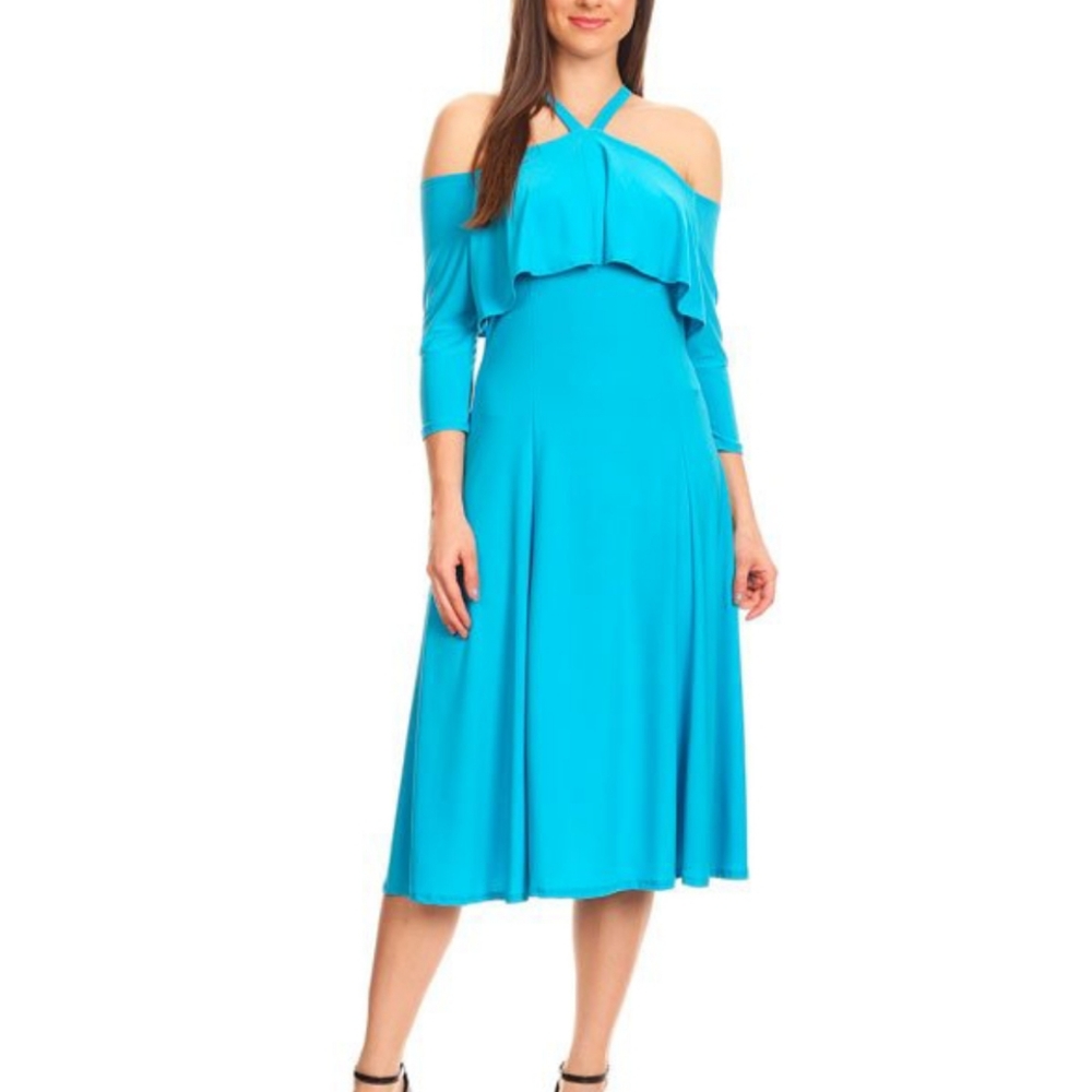 💕Nema Avenue Blue halter dress💕